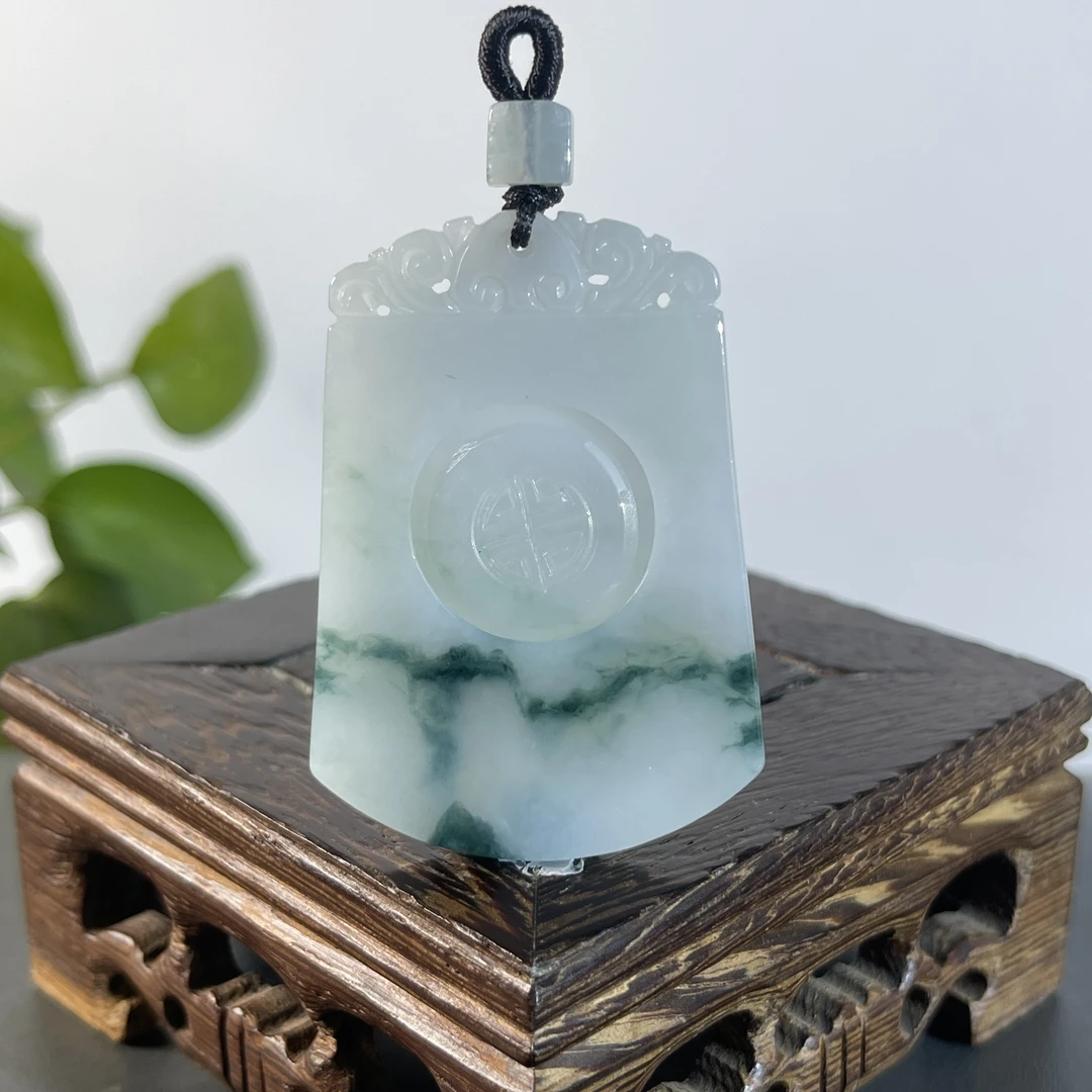 JYA06-132  天然翡翠缅甸A货 仿古牌