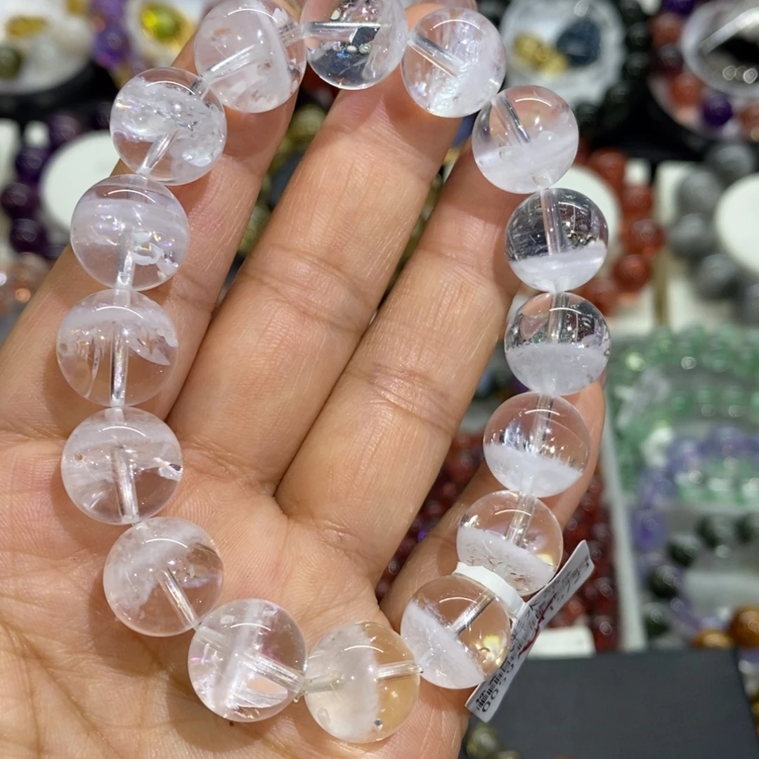 手链水晶未镶嵌白幽灵聚宝盆13
