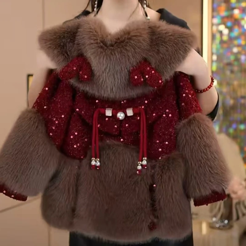 （冬款外套）女童棉衣冬款外套加棉2025新款秋装网红中大童儿童装