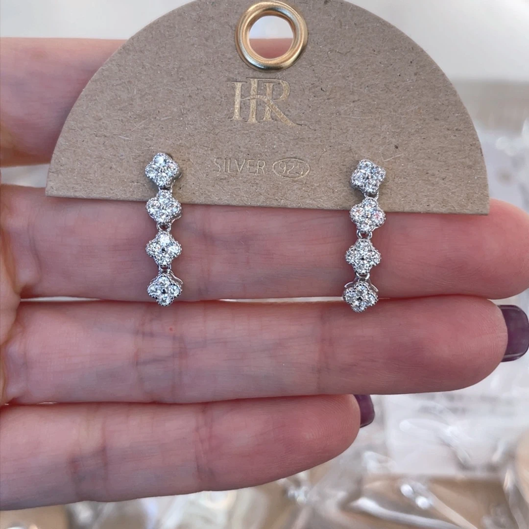 无925银时尚耳饰耳饰耳饰