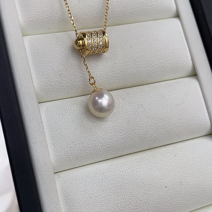 颈饰海水珍珠银S925镶嵌