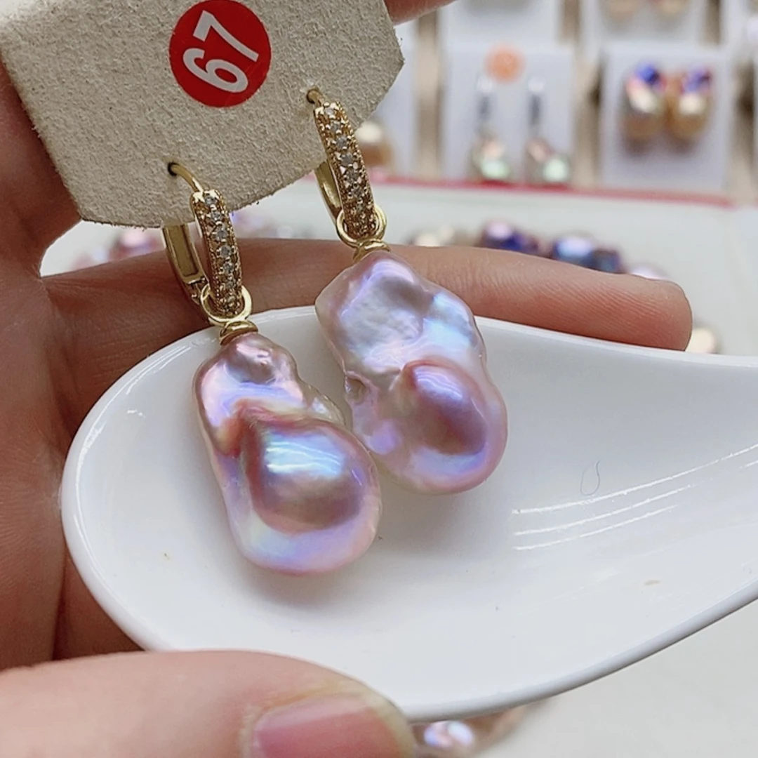 【闪购商品】淡水珍珠耳饰银S925镶嵌