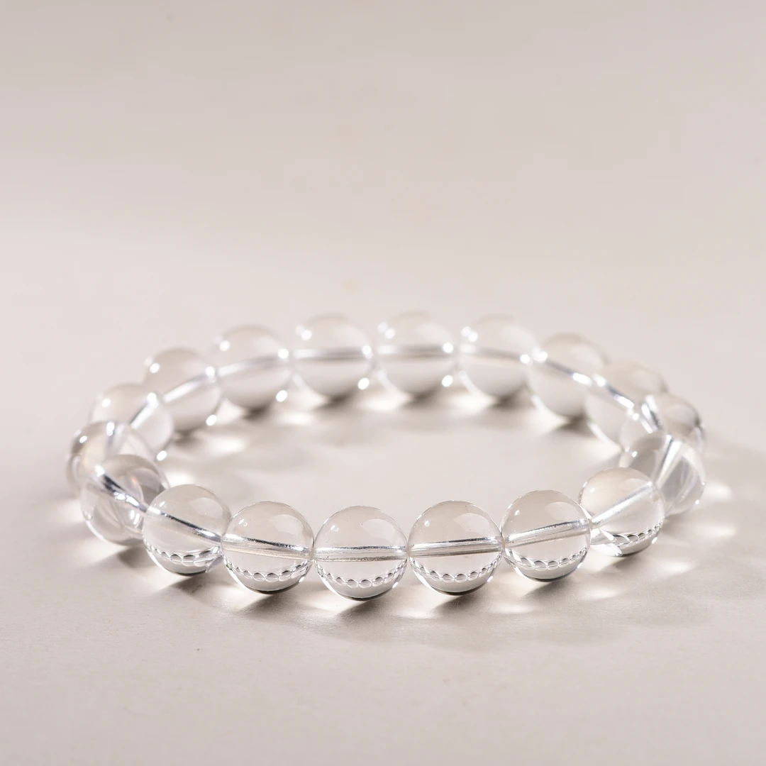 天然哥伦比亚利姆利亚白水晶手链 7A 收藏级纯净体