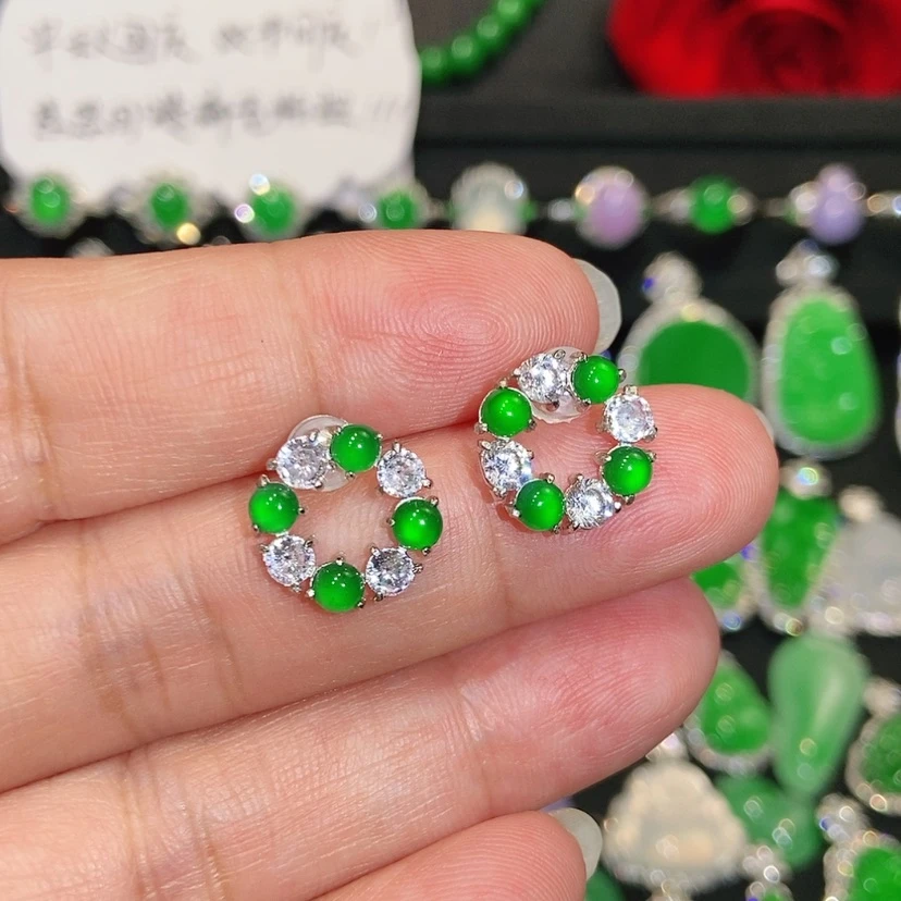 【闪购商品】未镶嵌翡翠耳饰天然翡翠