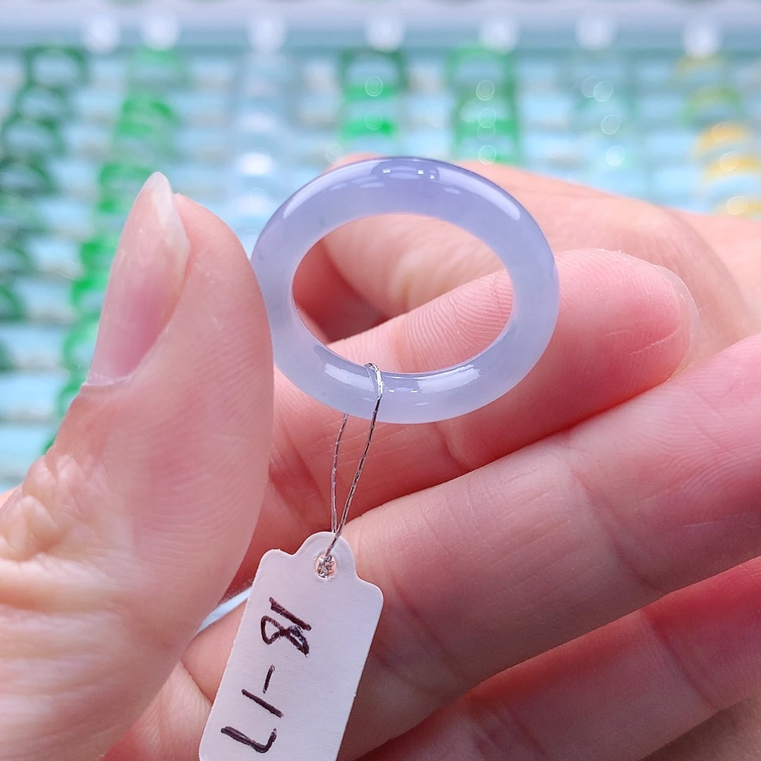 翡翠戒指未镶嵌A货缅甸翡翠