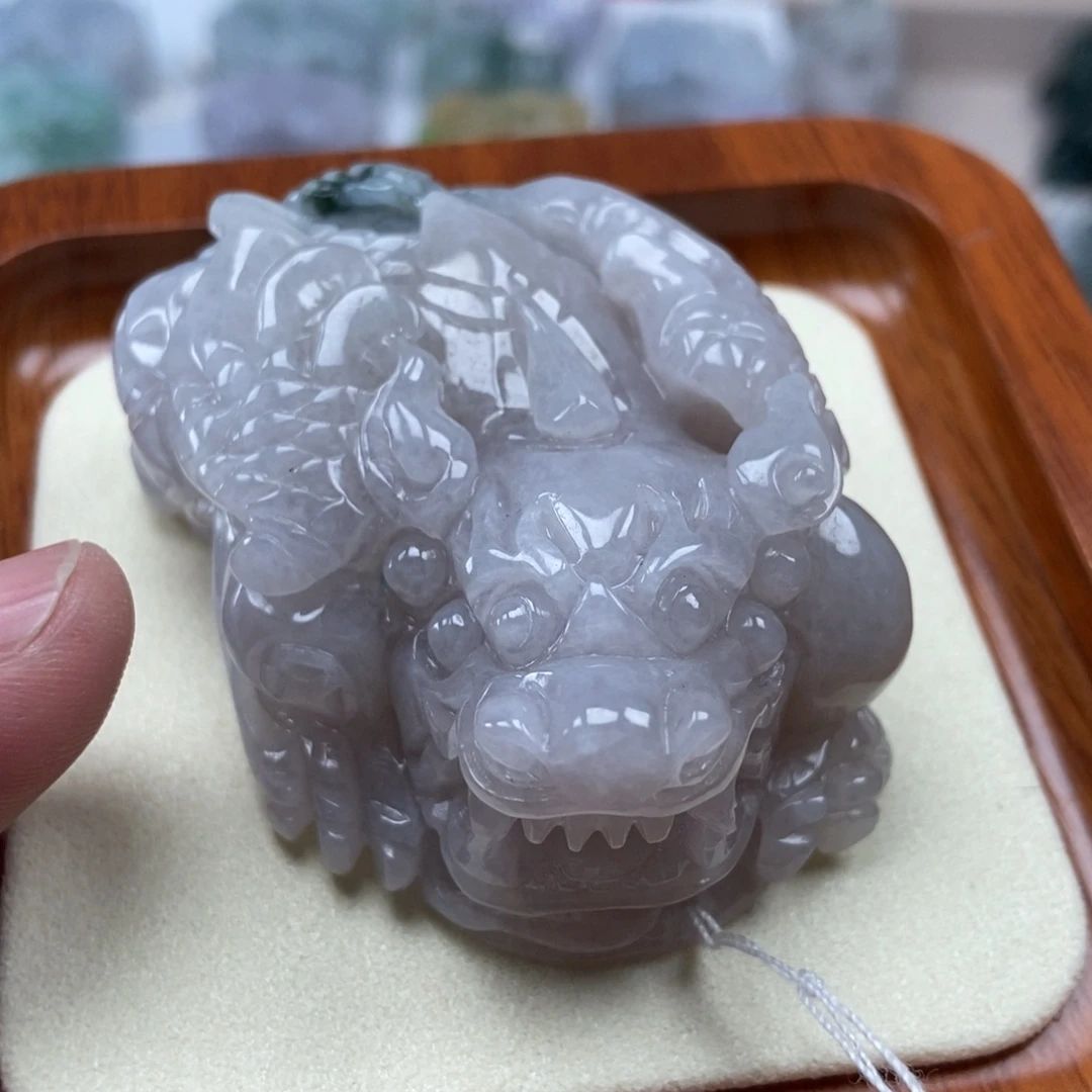 吊坠(赠链)未镶嵌翡翠如意貔貅手把件