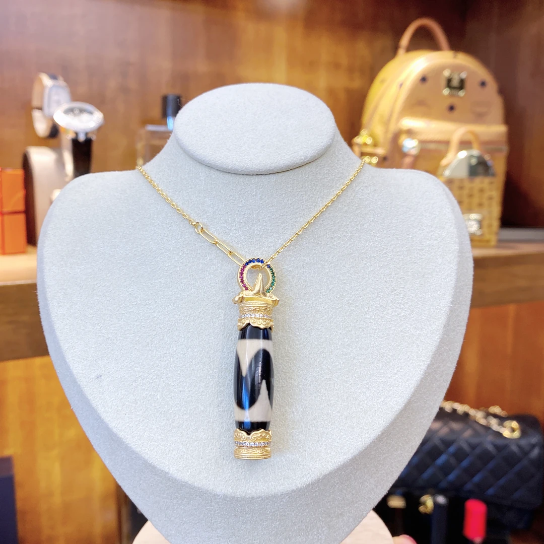 吊坠925银 黑标K[多眼佛手]六字百搭珠珠正念吊坠dois12