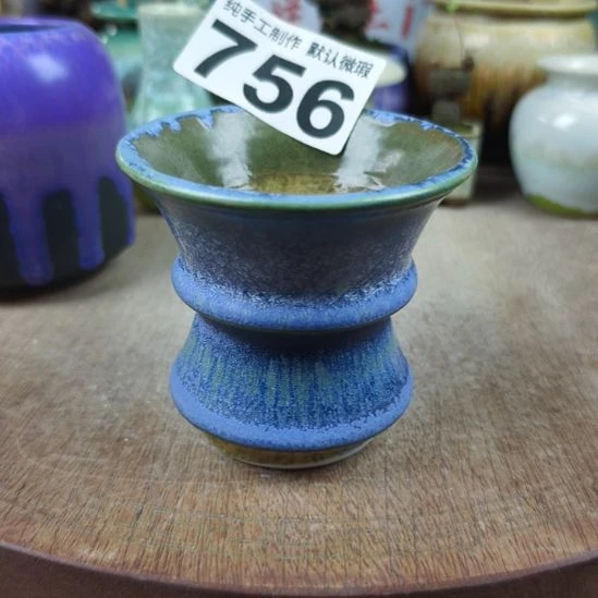 景德镇手工高温陶瓷:口7.5高7.5