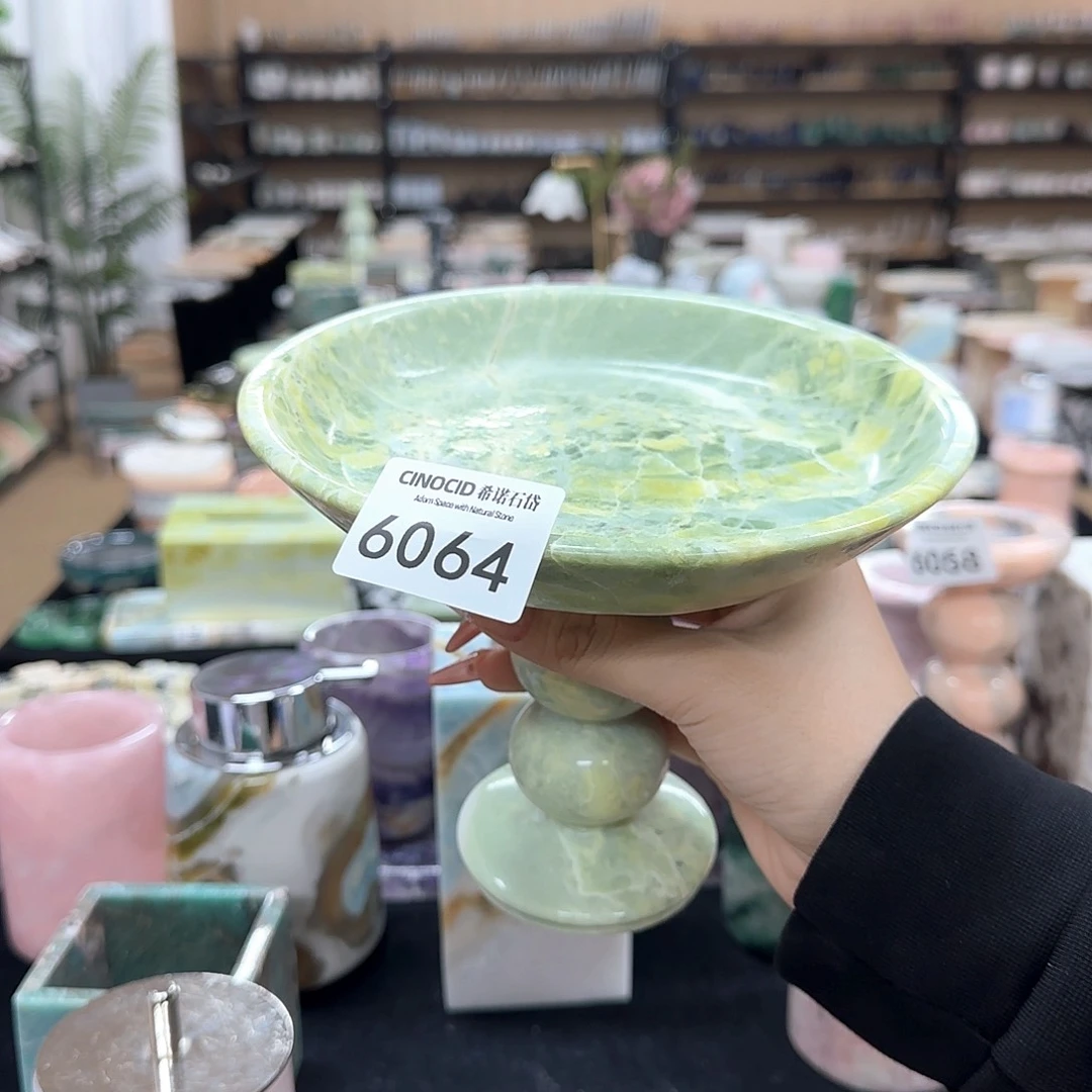 石材是***啊水墨丹青果盘6064