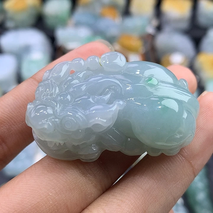 颈饰未镶嵌翡翠天然缅甸翡翠