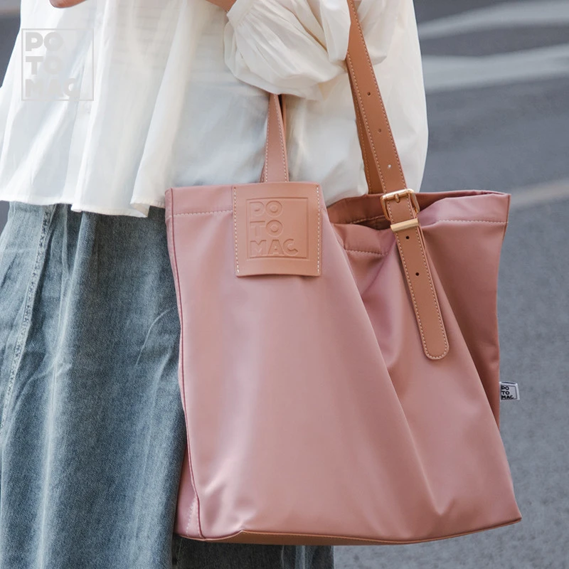 potomac尼龙托特包大容量学生帆布包通勤休闲百搭妈咪包单肩手提