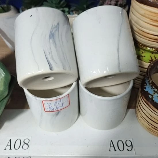 微瑕陶瓷花盆满12包邮