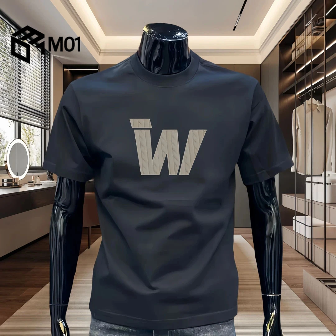 M01美式痞帅纯棉短袖T恤青年男夏季新款潮牌街头宽松百搭短袖上衣