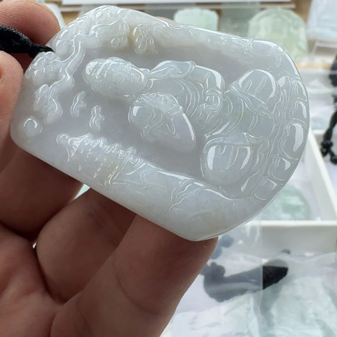 翡翠未镶嵌颈饰天然缅甸A货翡翠