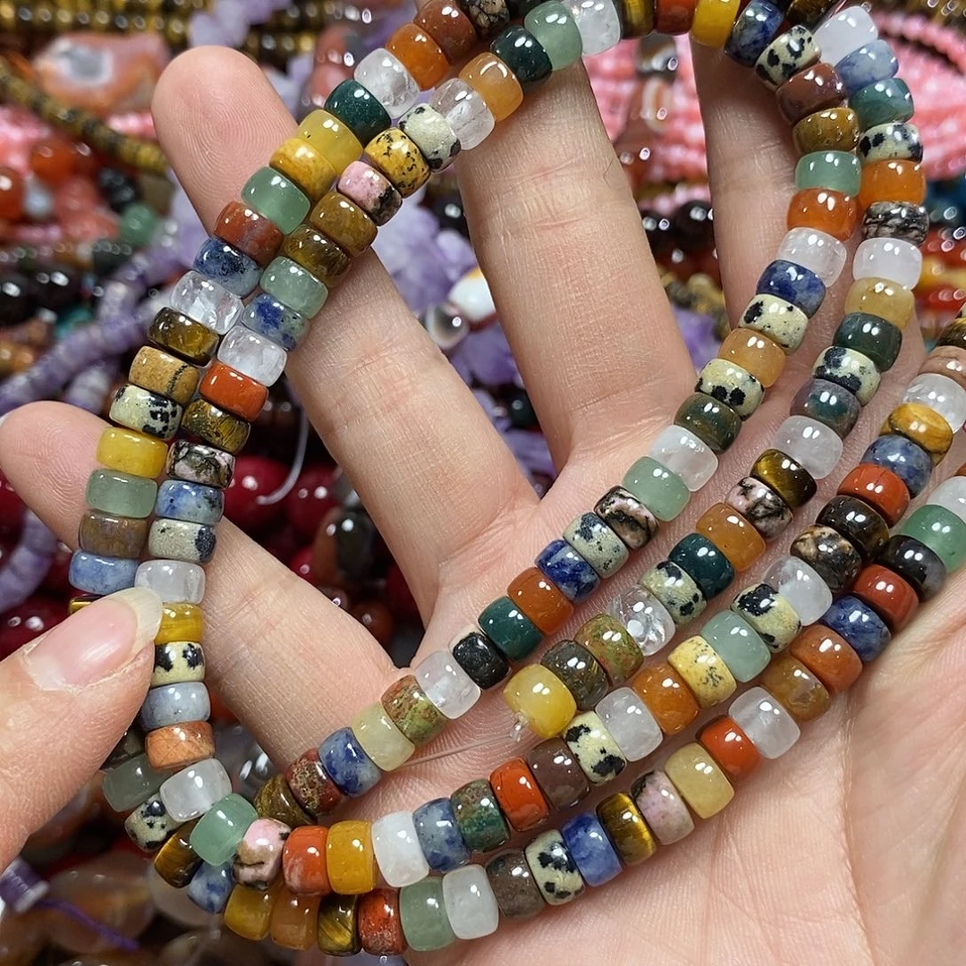 玛瑙/玉髓未镶嵌珠宝半成品多宝隔片一条卡10mm