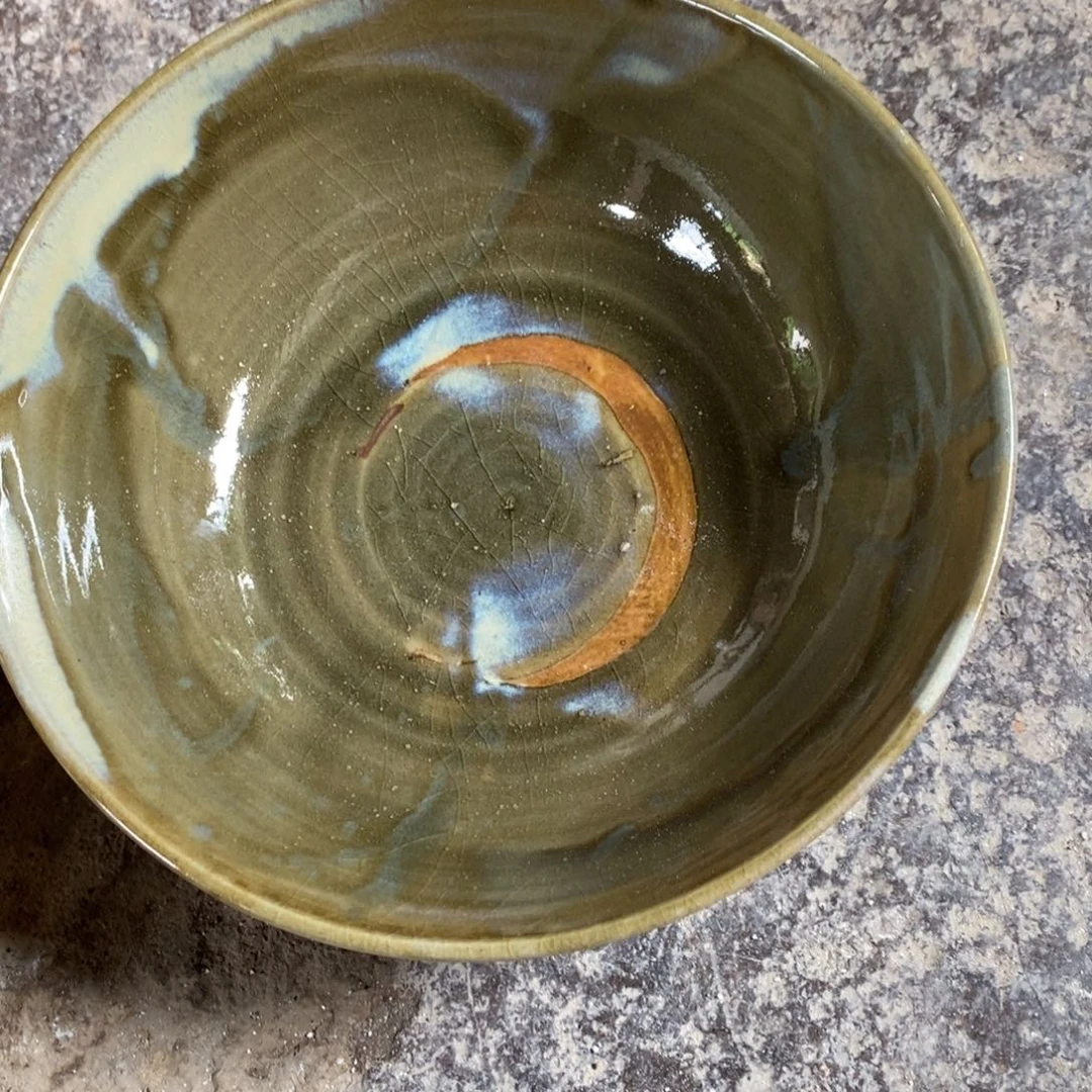 微***微浪鬼柴烧，秞陶美器碗