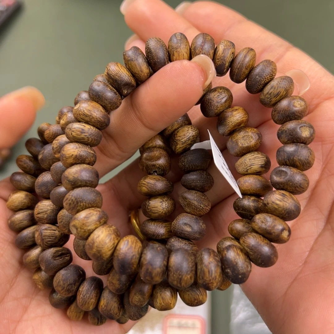 沉香手串乌身树钉卡1.0/11g单圈多样性发一
