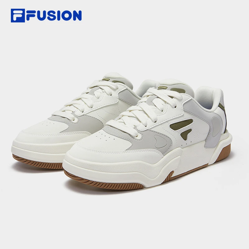 【黑舞鞋】FILA斐乐情侣款滑板鞋运动休闲低帮防滑透气T12WM442309F