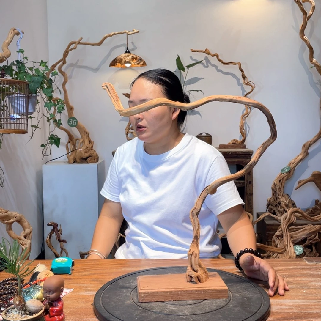 天然根雕陶制艺术品