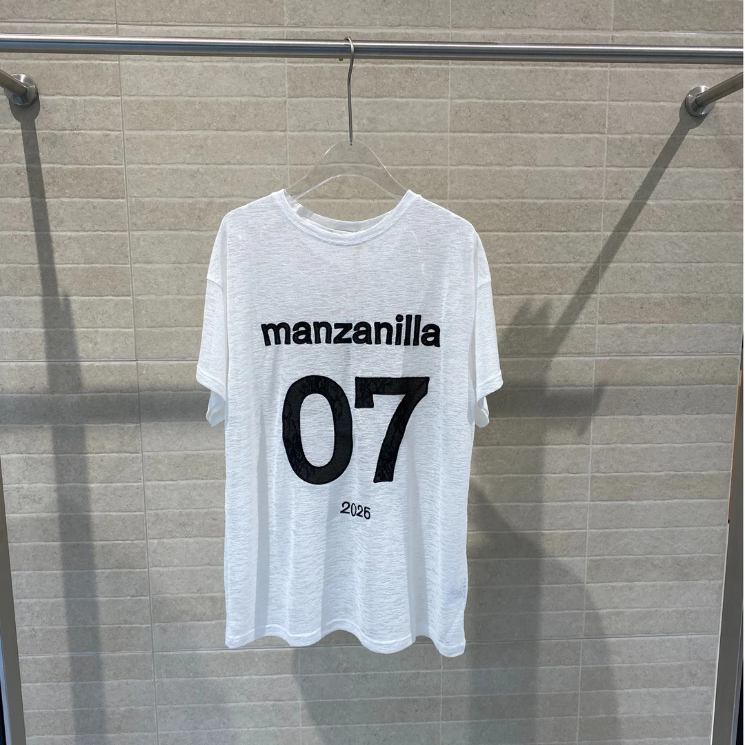 manzanilla 字母刺绣球衣25年春夏ZT25SS020208——880