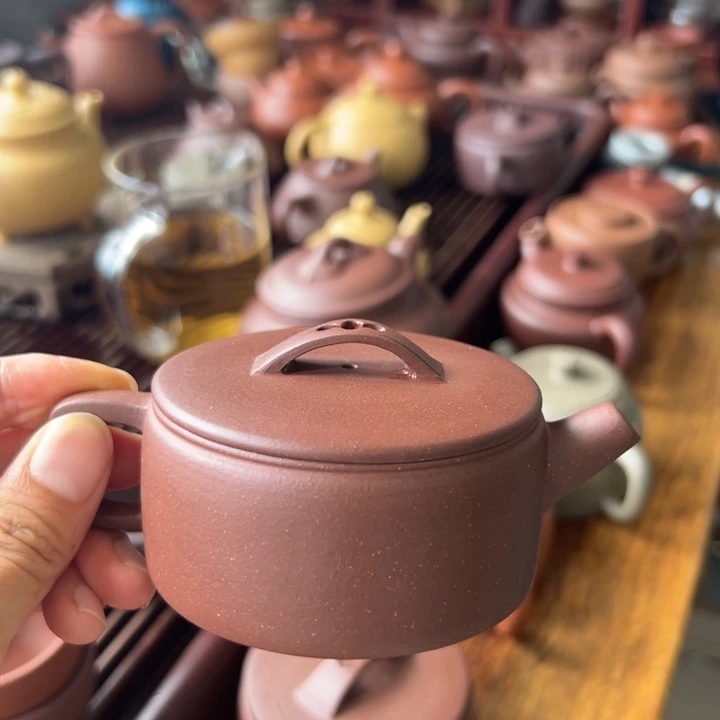 茶壶紫砂紫泥汉瓦150cc
