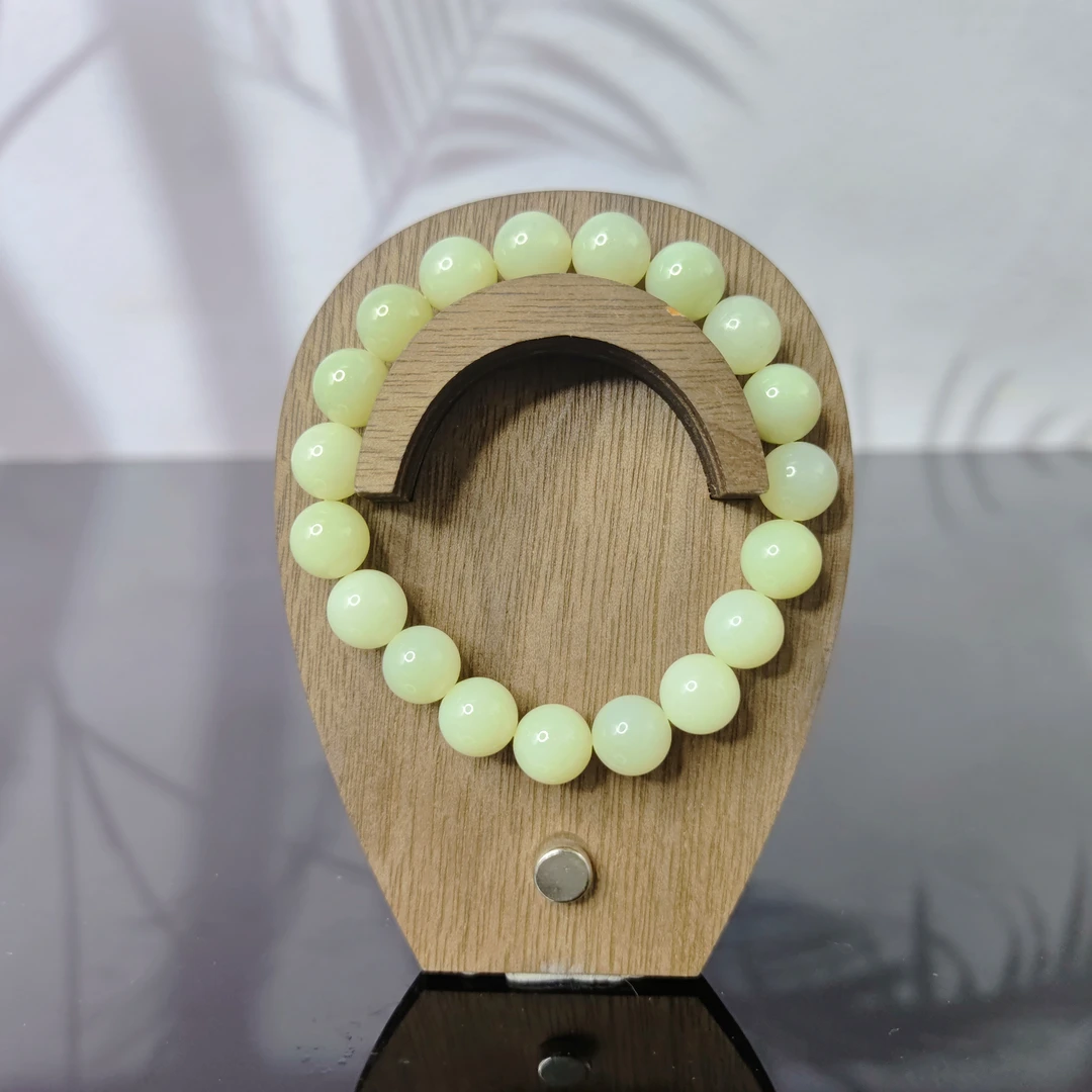 L和田玉圆珠手串（卡10）0282