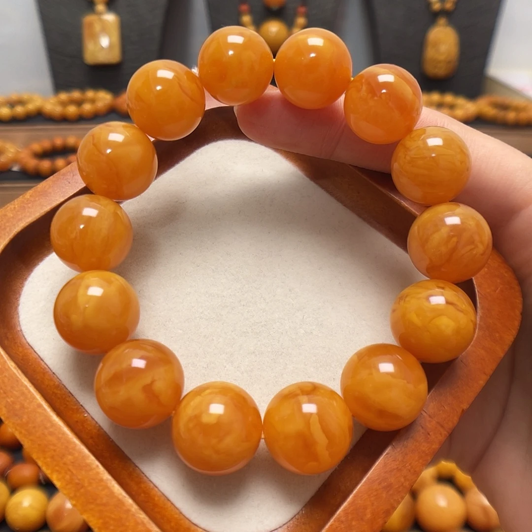 蜜蜡未镶嵌手链蜜蜡