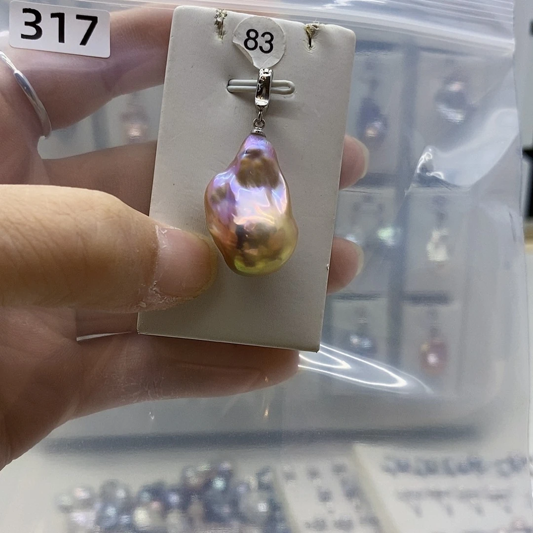 颈饰合金淡水珍珠