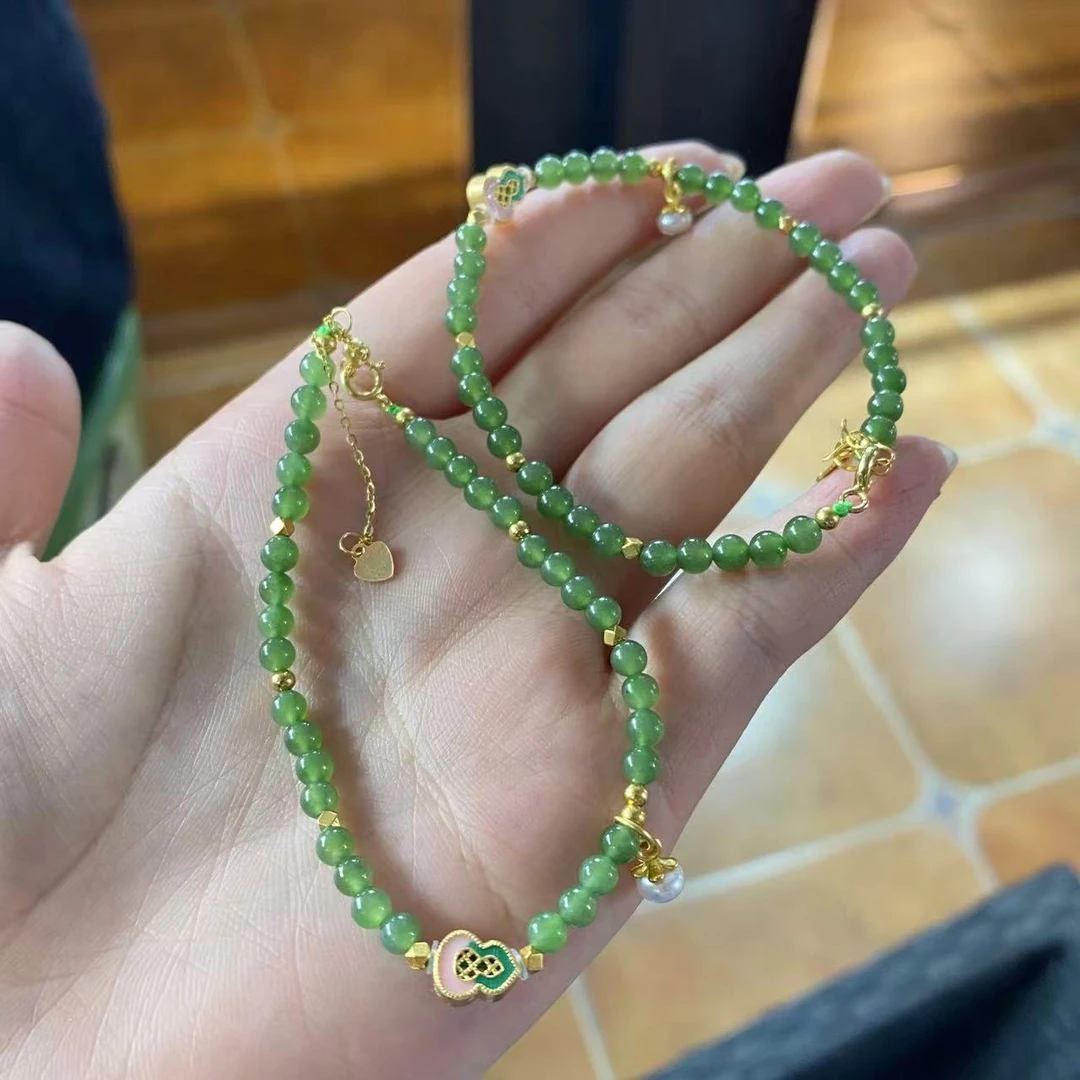 【小宝珠宝】26 T84937-和田玉手串-多样性发一件-3.5mm