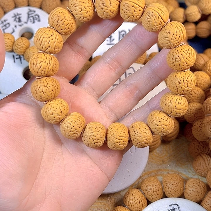 思***念桃核手串磨盘桃核手串