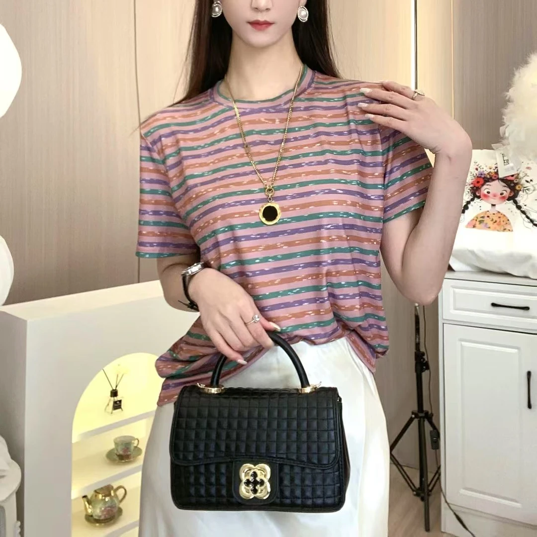 【猪猪专属】2025新款时尚女装圆领短袖T恤#308