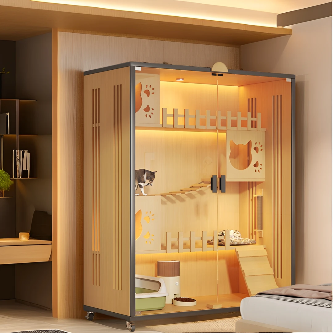 【宠物店同款】猫别墅家用室内猫窝猫屋猫笼子自由空间豪华猫咪房子