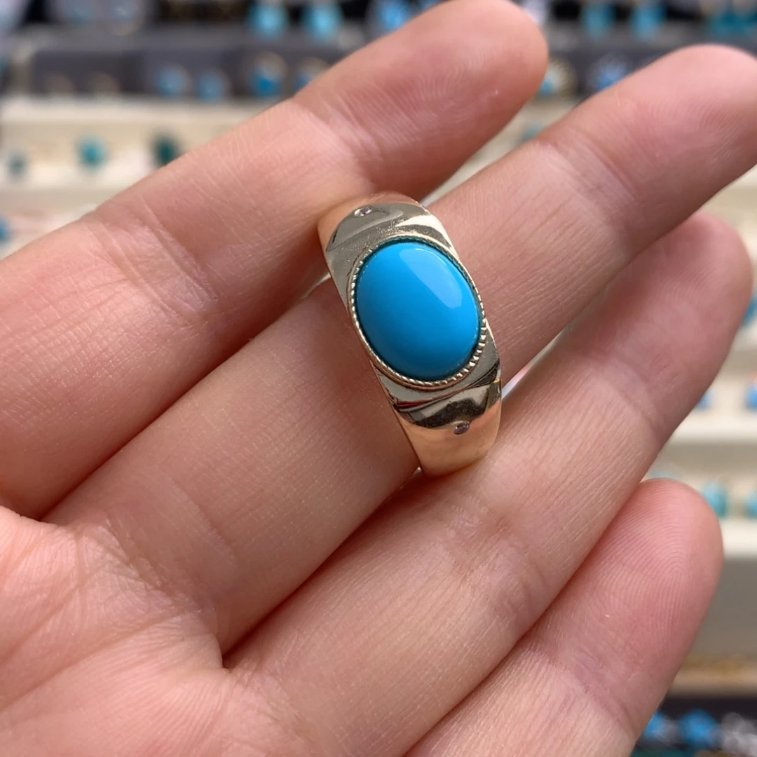 未镶嵌绿松石戒指