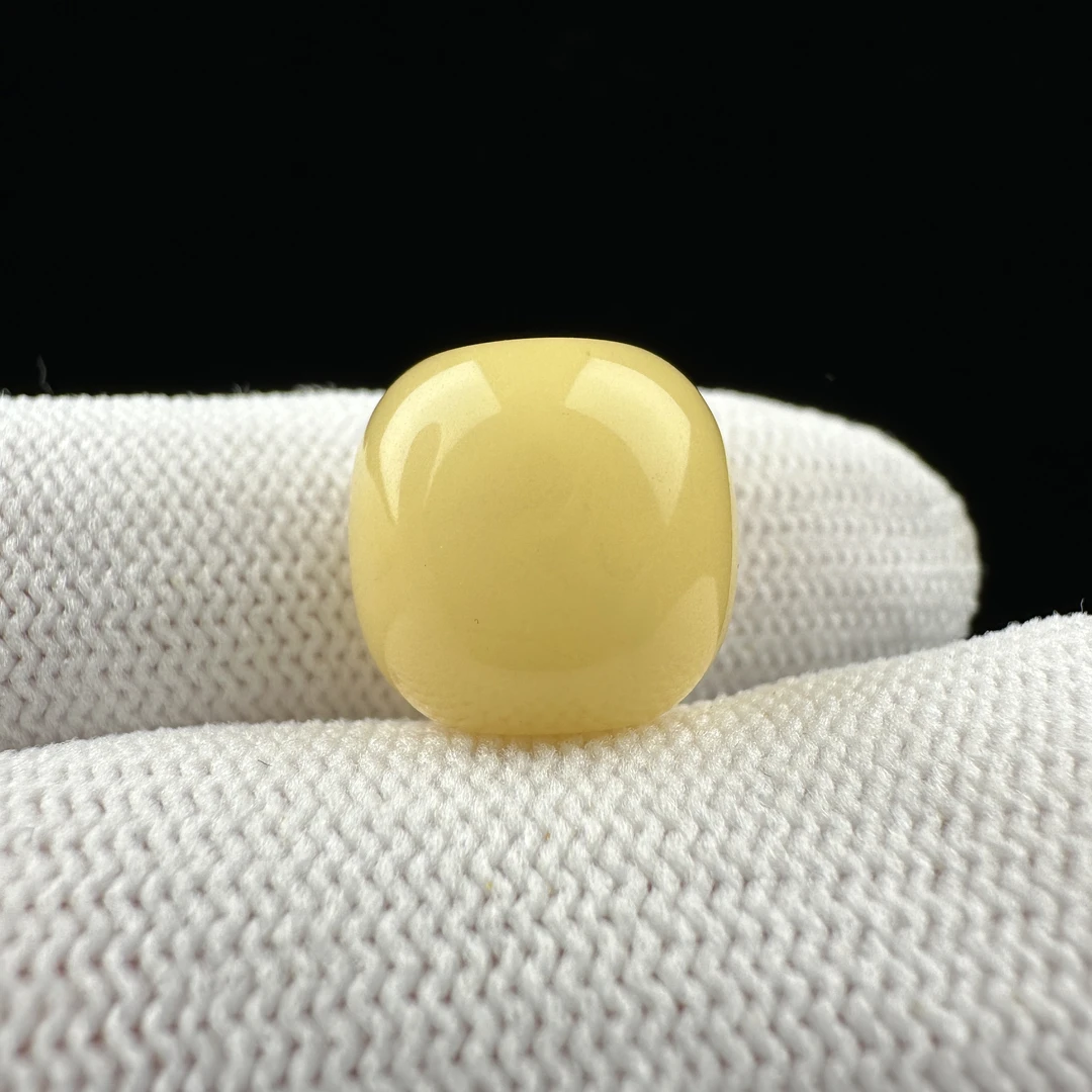 B9092【微瑕】天然原矿蜜蜡 墩子12.8*12mm支持复检假一罚十