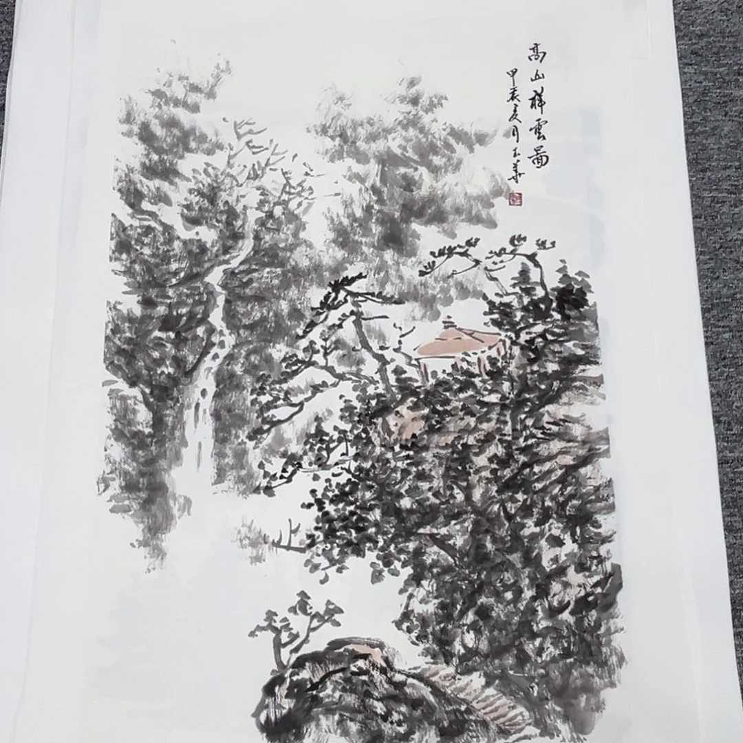 国画绘画作品多次参加全国