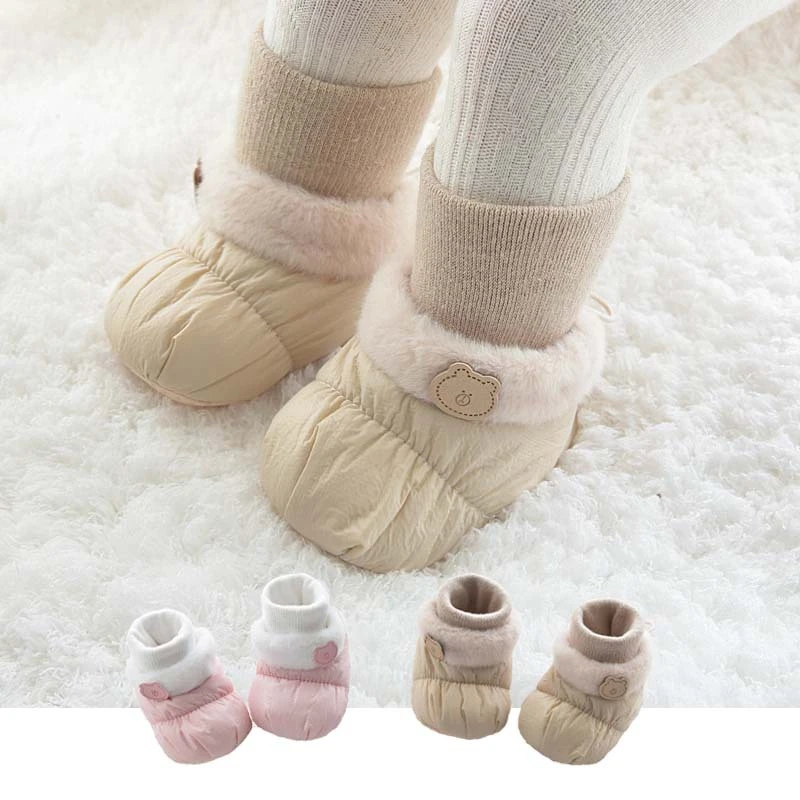 2025冬季男宝宝鞋加绒加厚保暖学步棉鞋女婴幼儿袜鞋防掉