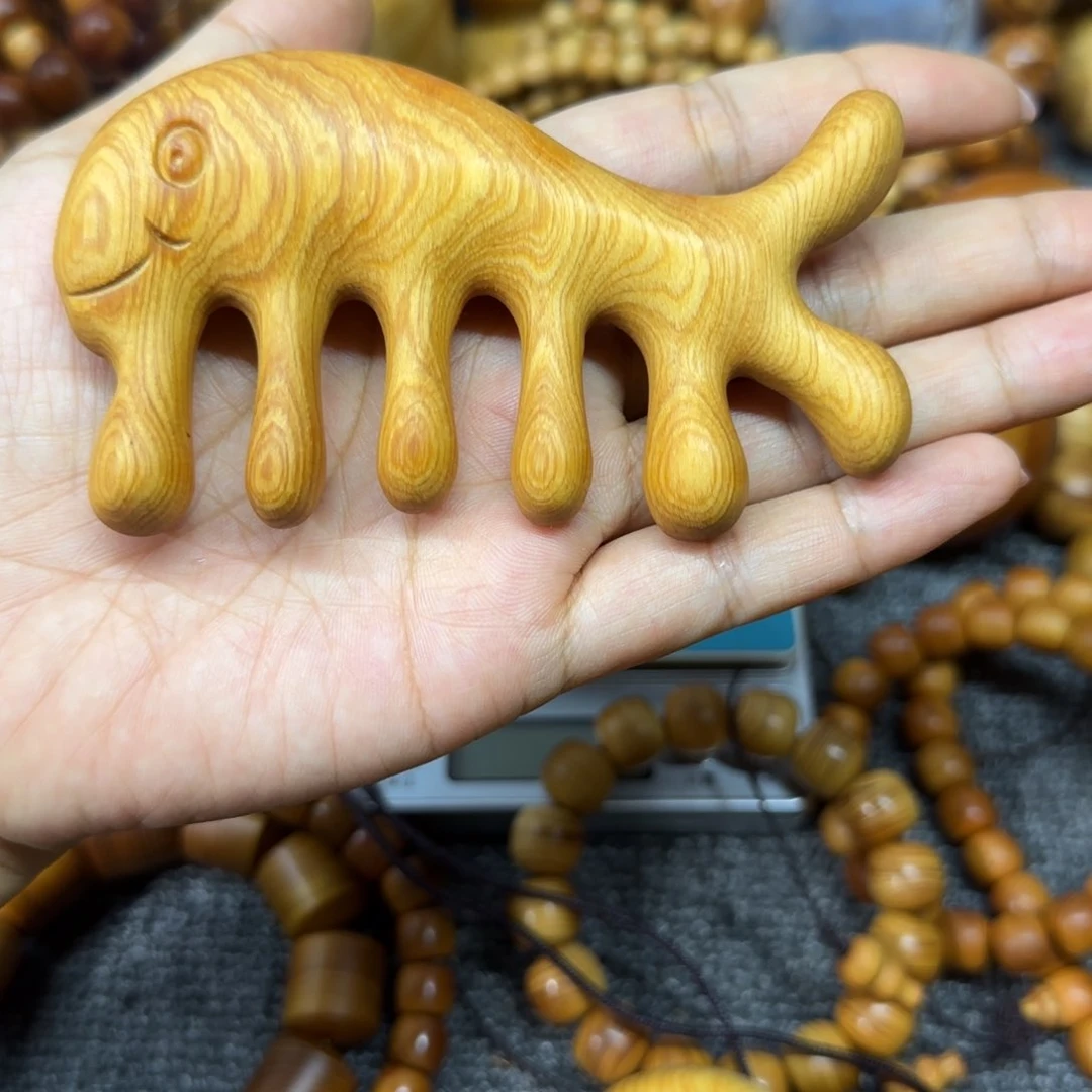 一***葱柏木（崖柏）太行崖柏小鱼梳子