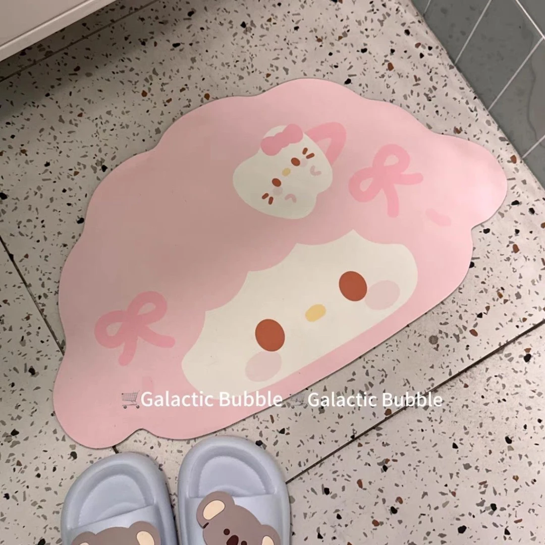卡通可爱美乐蒂入户门防滑耐磨耐脏可裁剪玄关地垫
