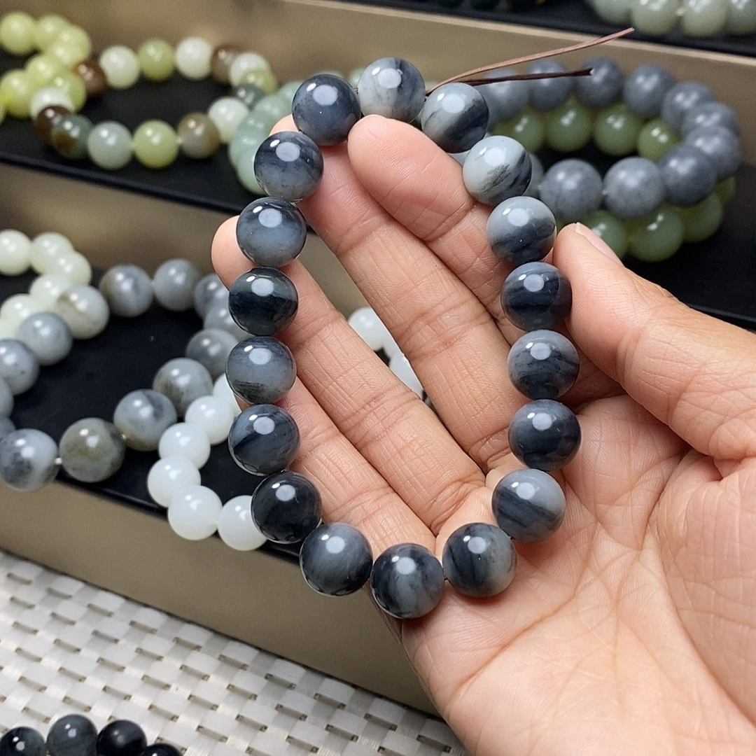 和田玉未镶嵌手链卡12