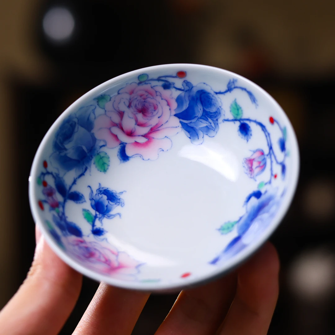 【非遗甄选】玫瑰入梦-卓君-普洱杯-80ml（卓君S0228）