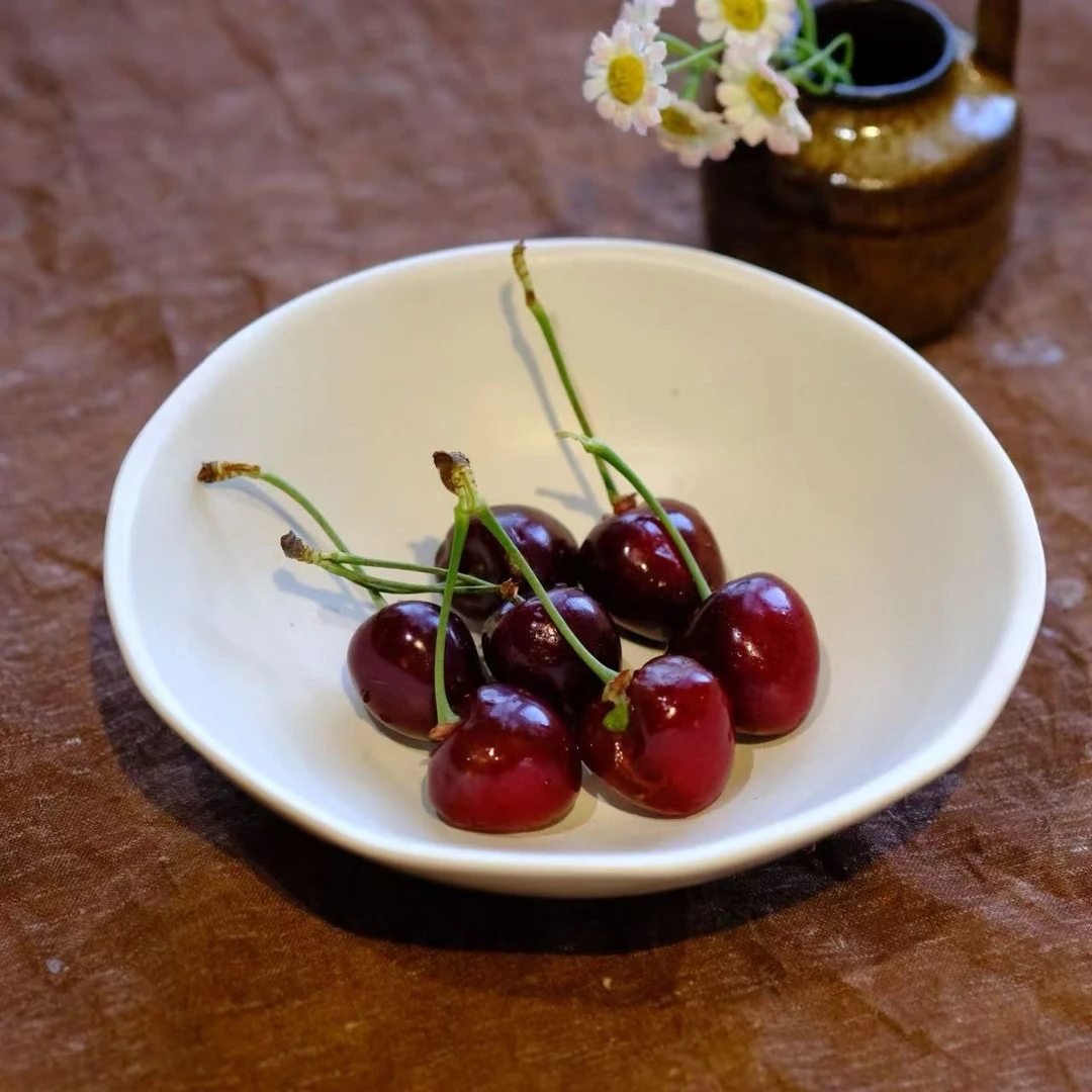 小喜宅 自在白月亮盘（直径约15.5cm）