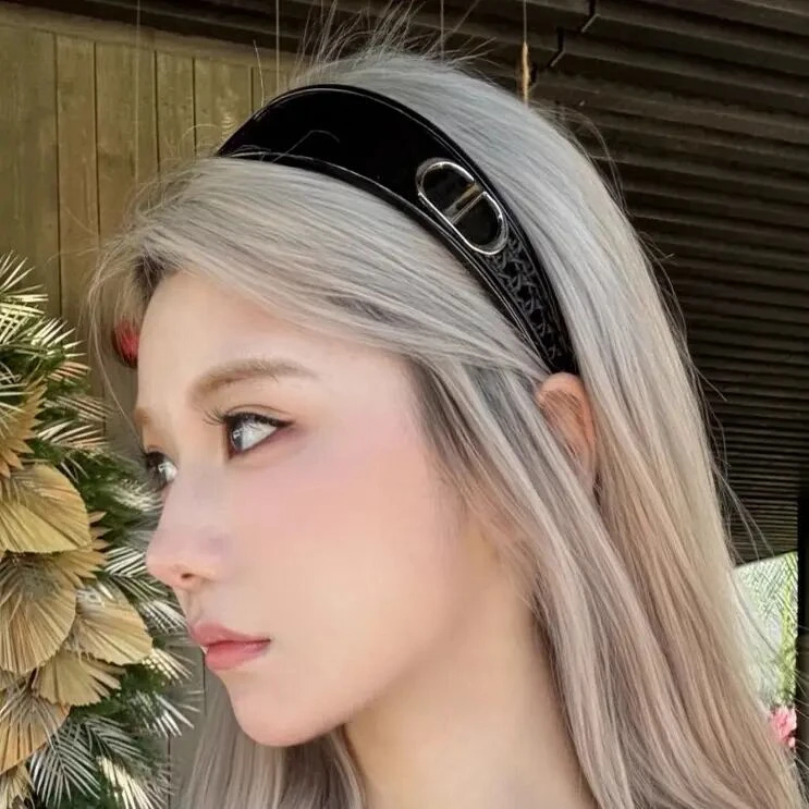 CD平替发箍墨镜二合一时尚未来科技太阳镜黑色高级板材护目镜