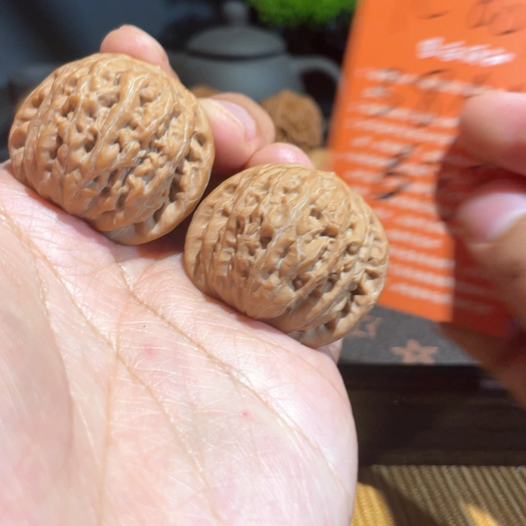 吊坠文玩核桃38铁锤全品莽皮纹