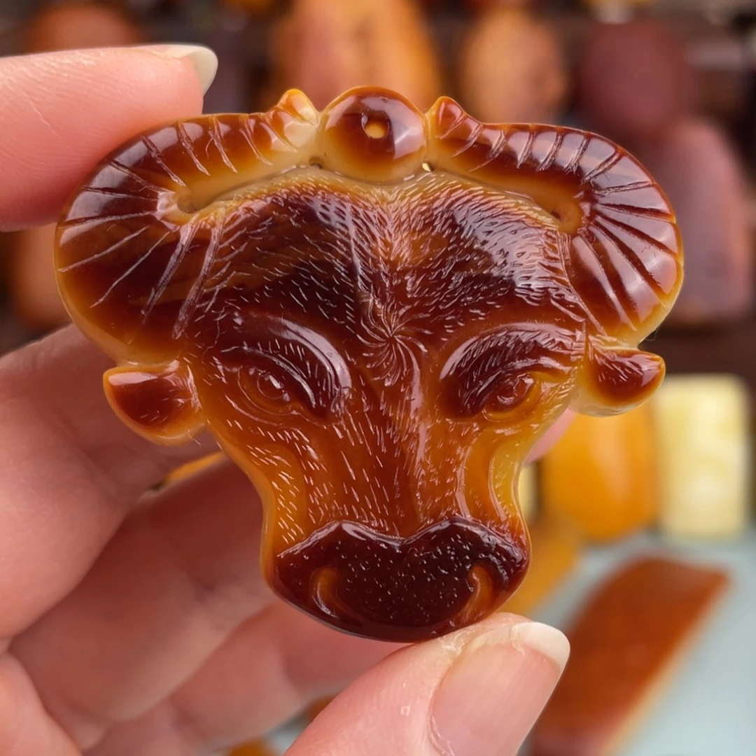 定制琥珀未镶嵌蜜蜡吊坠