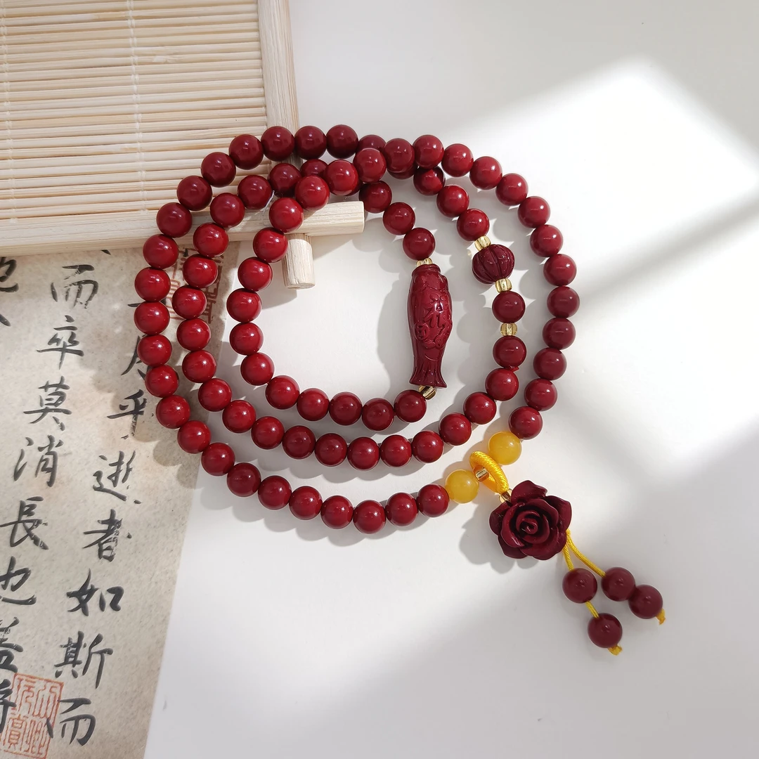 含辰砂工艺品WJY-002397【红瑛幻彩】紫金砂 玛瑙 国风女款手链手串