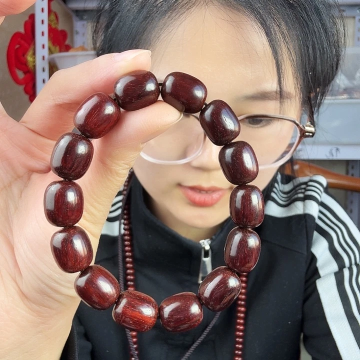 檀香紫檀（小叶紫檀）小叶紫檀枣珠
