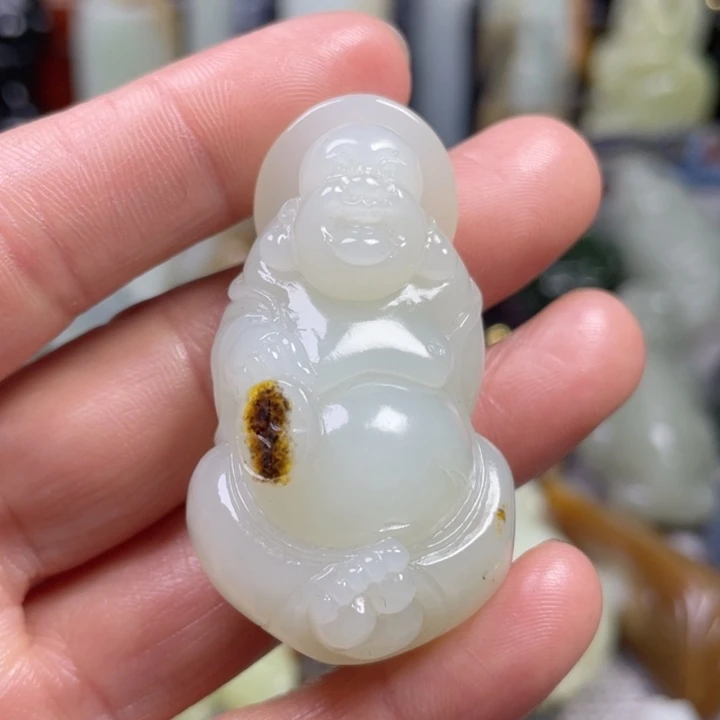 和田玉未镶嵌挂件