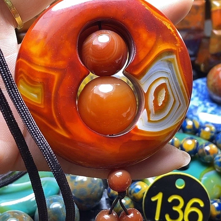 翱***天玛瑙/玉髓未镶嵌颈饰