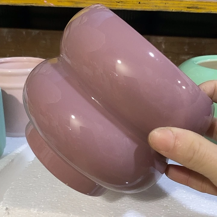 摆件陶陶盆有孔 瑕疵介意勿拍