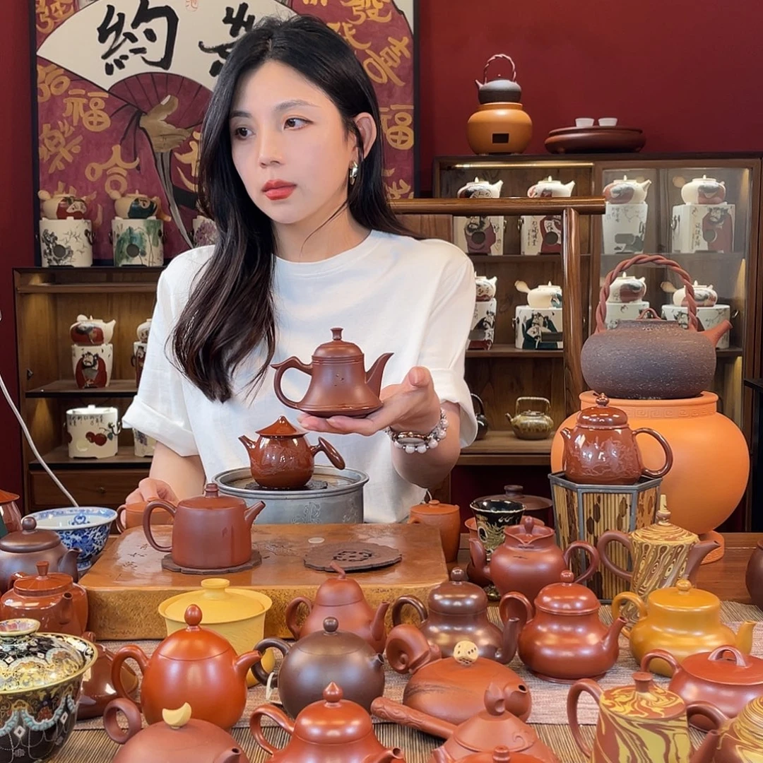 ***茶壶紫砂纯手工手拉壶